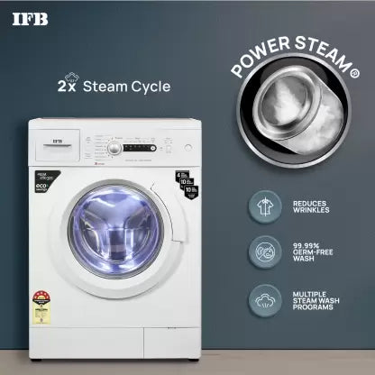 IFB 7 kg 5 Star 2X Power Steam,Hard Water Wash Fully Automatic Front Load Washing Machine with In-built Heater White  (Diva Aqua VSS 7010)(OPEN BOX) IFB 7 kg 5 Star 2X Power Steam,Hard Water Wash Fully Automatic Front Load Washing Machine with In-built Heater White  (Diva Aqua VSS 7010)(OPEN BOX)